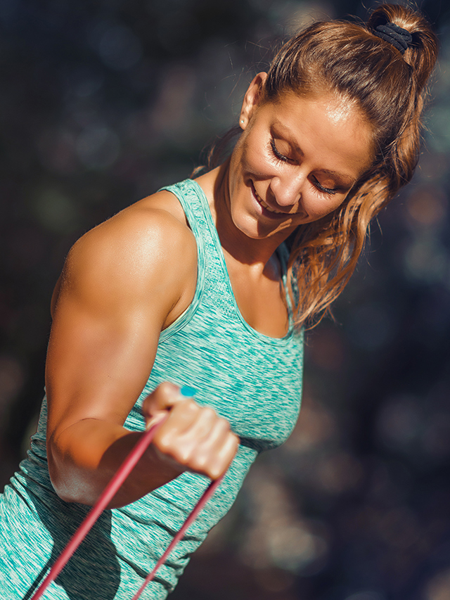 How To Use Resistance Bands For Arms Workout
