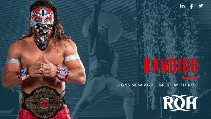 BANDIDO RE-SIGNS WITH ROH