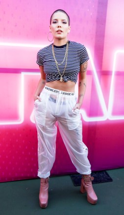 Halsey wears see through pants on the red carpet at 102.7 KIIS FM'S WANGO TANGO in Carson CAPictured: HalseyRef: SPL1498371 130517 NON-EXCLUSIVEPicture by: SplashNews.comSplash News and PicturesUSA: +1 310-525-5808London: +44 (0)20 8126 1009Berlin: +49 175 3764 166photodesk@splashnews.comWorld Rights