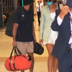 EXCLUSIVE: Zac Efron and girlfriend, Vanessa Valladares arrive at Sydney domestic airport