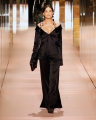 Demi Moore wears a creation for Fendi's Spring-Summer 2021 Haute Couture fashion collection presented Wednesday, Jan.27, 2021 in Paris. (AP Photo/Francois Mori)