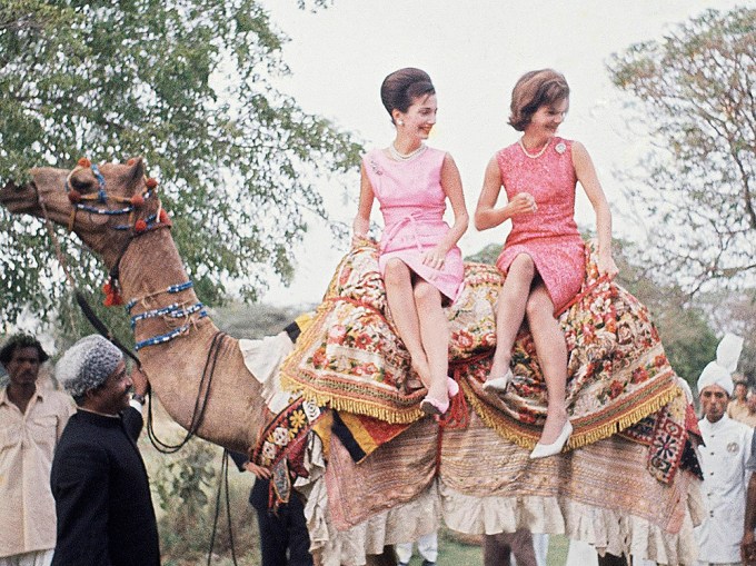 Jackie Kennedy & Sister Twin in Pink Minis