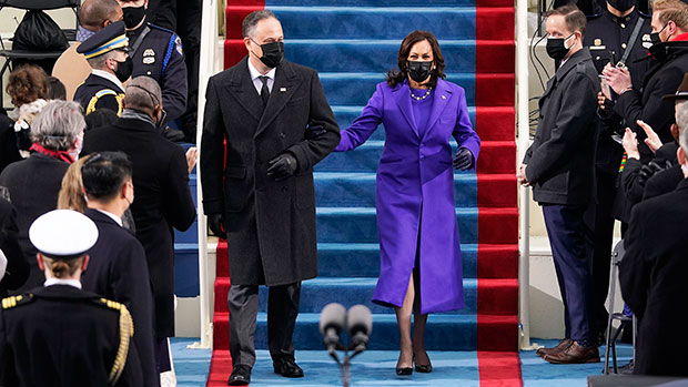 Kamala Harris’ Fashion At Inauguration: Photos Of Her Purple Coat ...