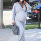 Pregnant Kelly Rowland seen in Santa Monica for a doctor's visit