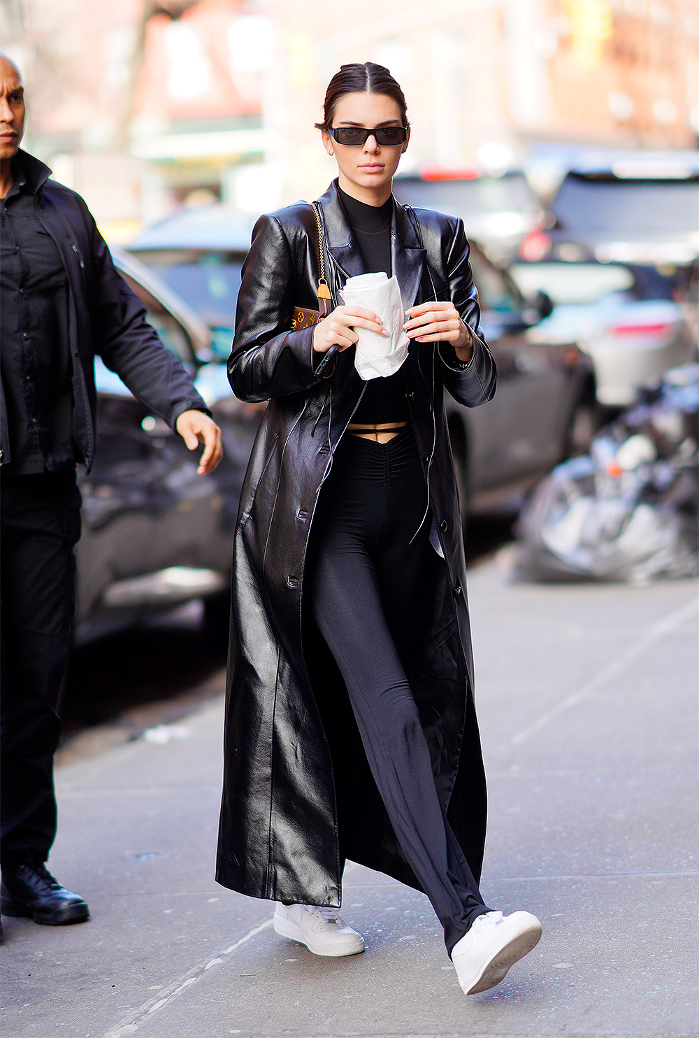 Kendall Jenner Goes For Lunch In Soho, NY Channelling The Matrix