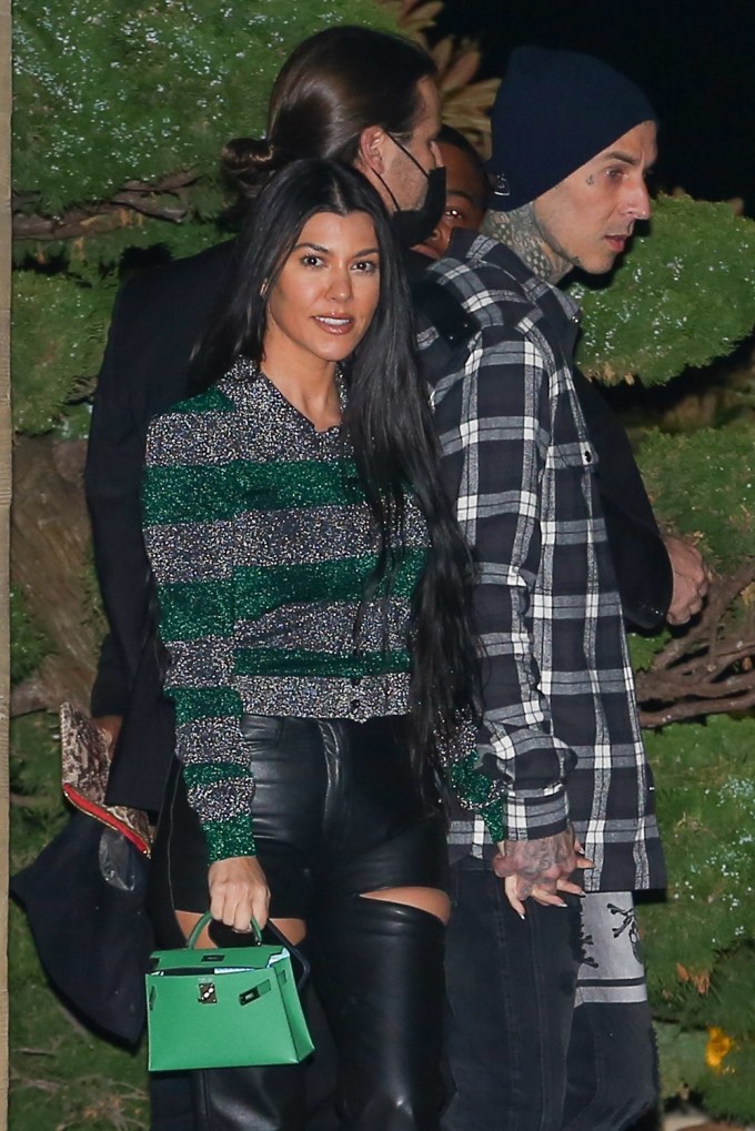 Kourtney Kardashian & Travis Barker Have Another Nobu Date