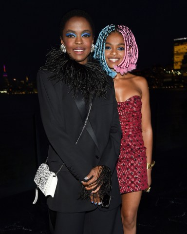 Lauryn Hill, Selah Marley. Singer Lauryn Hill, left, and daughter Selah Marley attend the Saint Laurent Spring/Summer 2019 Menswear Collection at Liberty State Park, in New Jersey Saint Laurent Spring/Summer 2019 Menswear Collection, Jersey City, USA - 06 Jun 2018