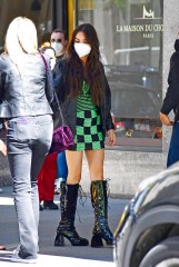 Olivia Rodrigo arrives for SNL rehearsals wearing a beaded patterned mini dress, black boots and leather blazer in New York City.Pictured: Olivia Rodrigo
Ref: SPL5226772 130521 NON-EXCLUSIVE
Picture by: SplashNews.comSplash News and Pictures
USA: +1 310-525-5808
London: +44 (0)20 8126 1009
Berlin: +49 175 3764 166
photodesk@splashnews.comWorld Rights