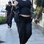 Pregnant Amber Rose Cuddles Up With Boyfriend Alexander 'AE' Edwards In Beverly Hills