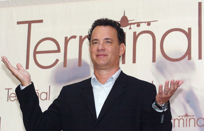 Tom Hanks Promoting His Film ‘Terminal’