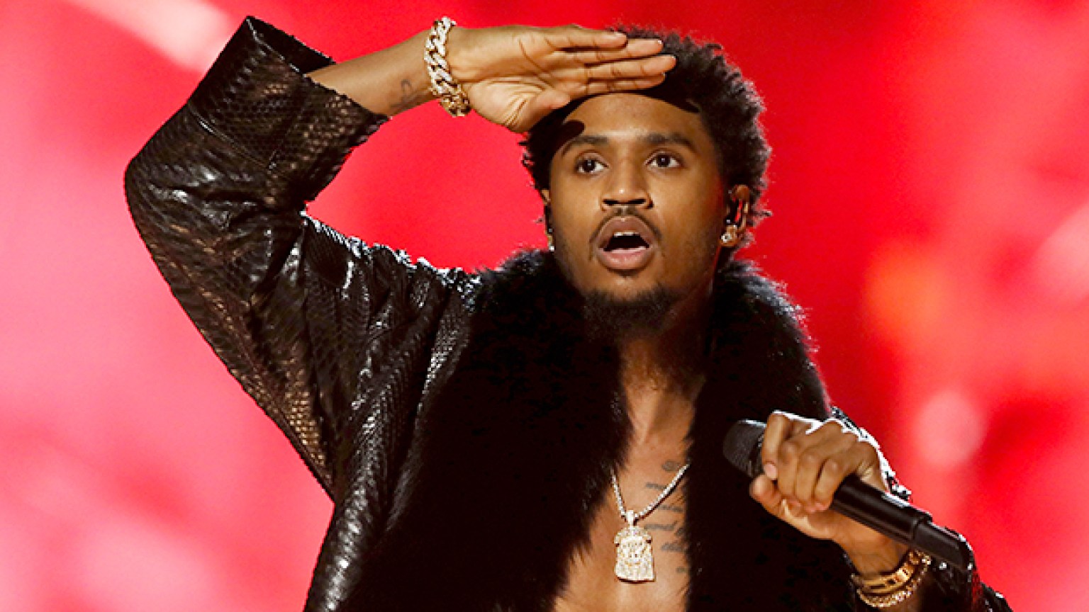 Trey Songz Arrested On Video After Police Officer Scuffle At Nfl Game Hollywood Life 