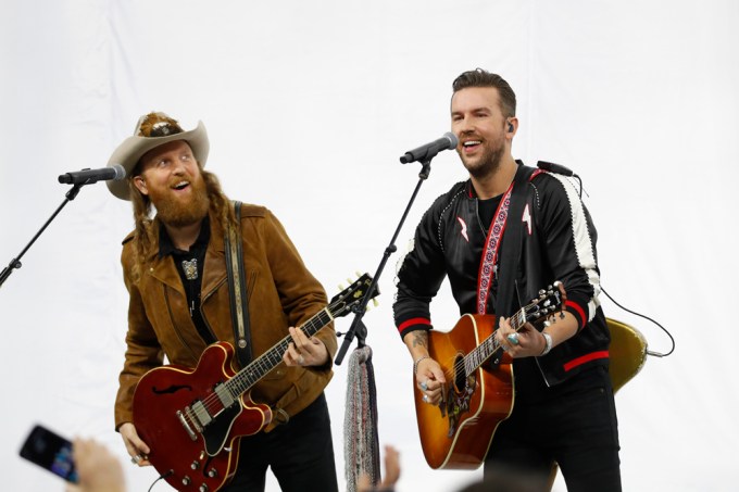 Brothers Osborne Performing At NFL Game