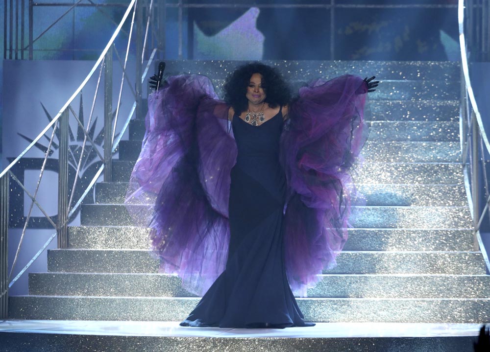 Diana Ross performs at the American Music Awards at the Microsoft Theater on Sunday, Nov. 19, 2017, in Los Angeles. (Photo by Matt Sayles/Invision/AP)