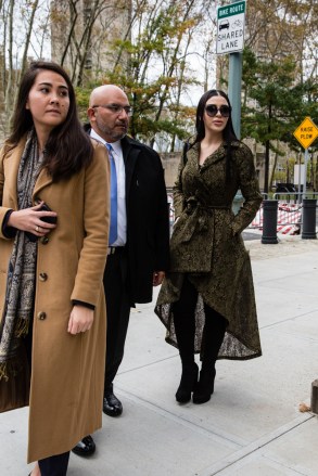 Sinaloa Cartel leader, Joaquin 'El Chapo' Guzman appeared in court Wednesday, smiling and waving at his daughters — and keeping his eyes locked on his stunning, beauty-queen wife, Emma Coronel Aispuro for the majority of the hearing. Here she is leaving Brooklyn Federal court. ***NO NEW YORK DAILY NEWS, NO NEW YORK TIMES, NO NEWSDAY***. 08 Nov 2017 Pictured: Emma Coronel Aispuro. Photo credit: Stefan Jeremiah / MEGA TheMegaAgency.com +1 888 505 6342 (Mega Agency TagID: MEGA120303_004.jpg) [Photo via Mega Agency]