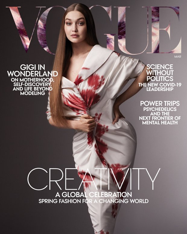 Gigi Hadid's Vogue March 2021 cover 