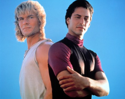 POINT BREAK, Patrick Swayze, Keanu Reeves, 1991, TM and Copyright (c) 20th Century Fox Film Corp. All rights reserved.