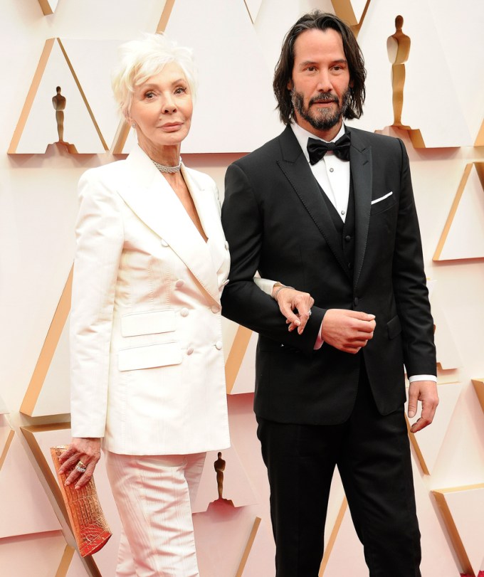 Keanu Reeves & His Mother At The 2020 Oscars