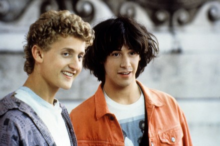 BILL'S BIG ADVENTURE, from left: Alex Winter, Keanu Reeves, 1989, © Orion/courtesy Everett Collection