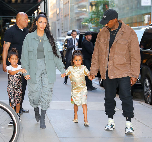Kim Kardashian, Kanye West, North West