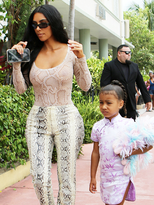 Kim Kardashian proudly carries designer bag hand-painted by North West