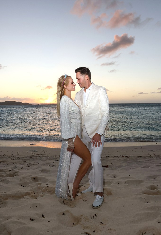Paris Hilton and Carter Reum at their engagement