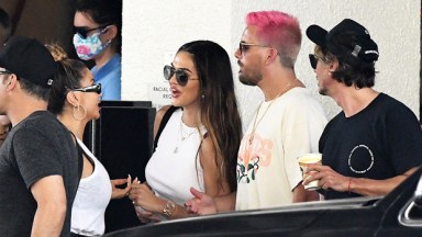 Amelia Hamlin Reacts Scott Disick Pink Hair