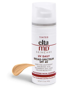 eltaMD tinted sunsreen moisturizer