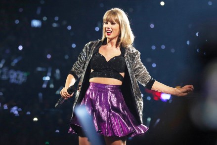 FILE - In this Saturday, Aug. 22, 2015, file photo, Taylor Swift performs during the "1989" world tour at Staples Center in Los Angeles. Swift is releasing a live concert special on Dec. 20, from her star-studded "1989 World Tour" exclusively on Apple Music, the pop star announced Sunday, Dec. 13, 2015. (Photo by Matt Sayles/Invision/AP, File)