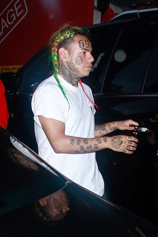 Tekashi 6ix9ine Debuts New Full-Body Tattoos & A Beard As He Teases New ...