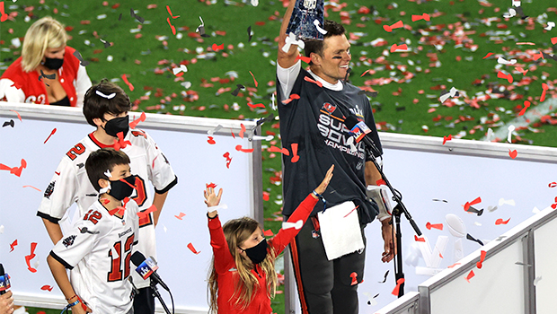 PHOTOS: Tom Brady celebrates Super Bowl win with his 3 kids, wife Gisele  Bündchen