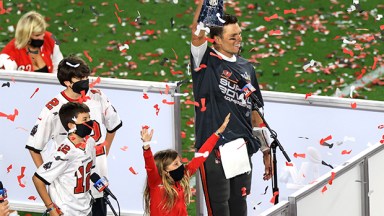 Tom Brady & his kids at Super Bowl 2021