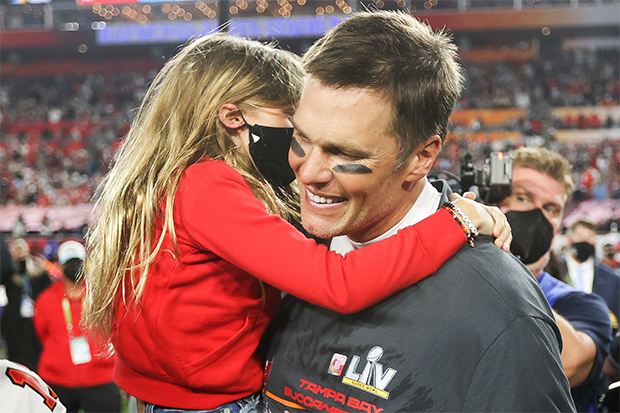 Tom Brady & his family at Super Bowl 2021