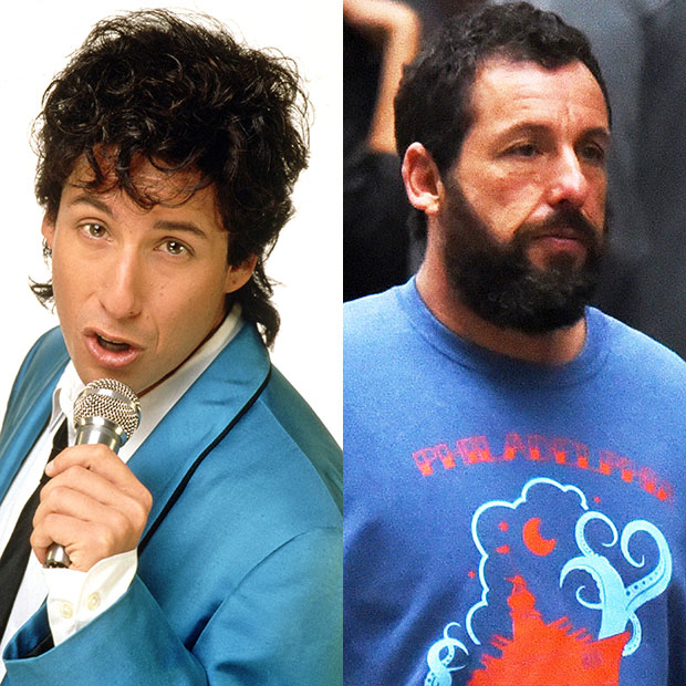 Adam Sandler then and now