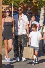 Malibu, CA - *EXCLUSIVE* Scott Disick and girlfriend Amelia Hamlin enjoy some family time having lunch at Taverna Tony in Malibu with his kids Penelope, Reign, and Mason.Pictured: Scott Disick, Amelia HamlinBACKGRID USA 3 AUGUST 2021 USA: +1 310 798 9111 / usasales@backgrid.comUK: +44 208 344 2007 / uksales@backgrid.com*UK Clients - Pictures Containing ChildrenPlease Pixelate Face Prior To Publication*