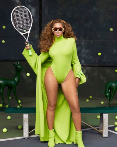 Beyonce hits the tennis court and serves up an all-star cast for the launch of her new adidas x IVY PARK “HALLS of IVY” collection. The superstar singer is joined by Reese Witherspoon and Ryan Phillippe’s children, Deacon and Ava Phillippe, basketball stars James Harden and Jalen Green and the late Kobe Bryant’s daughter Natalia for the campaign, which also features a cast of diverse models. The “inclusive” collection aims to “unite all people, regardless of background, class, color or creed, as a community that fosters each individual’s creative endeavor” and is made for both adults and children. It features adidas x IVY PARK’s signature vibrant color palette, with glen plaids, houndstooth patterns and structural tailoring. Highlights include a patchwork puffer, a sequin duster, a bralette, a pair of knitted pants, a romper, a faux leather skirt and a bodysuit. The footwear part of the collection features the IVP Savage sneaker. HALLS of IVY is described as “the figurative space that is somewhere between where you are now, and where you aspire to be.” The fifth IVY PARK collection launches exclusively on adidas.com for 24 hours of December 9 and is followed by a wider global launch on December 10. *BYLINE: adidas x IVY PARK/Mega. 01 Dec 2021 Pictured: Beyonce models the adidas x IVY PARK “HALLS of IVY” collection. *BYLINE adidas x IVY PARK/Mega. Photo credit: adidas x IVY PARK/Mega TheMegaAgency.com +1 888 505 6342 (Mega Agency TagID: MEGA809996_001.jpg) [Photo via Mega Agency]