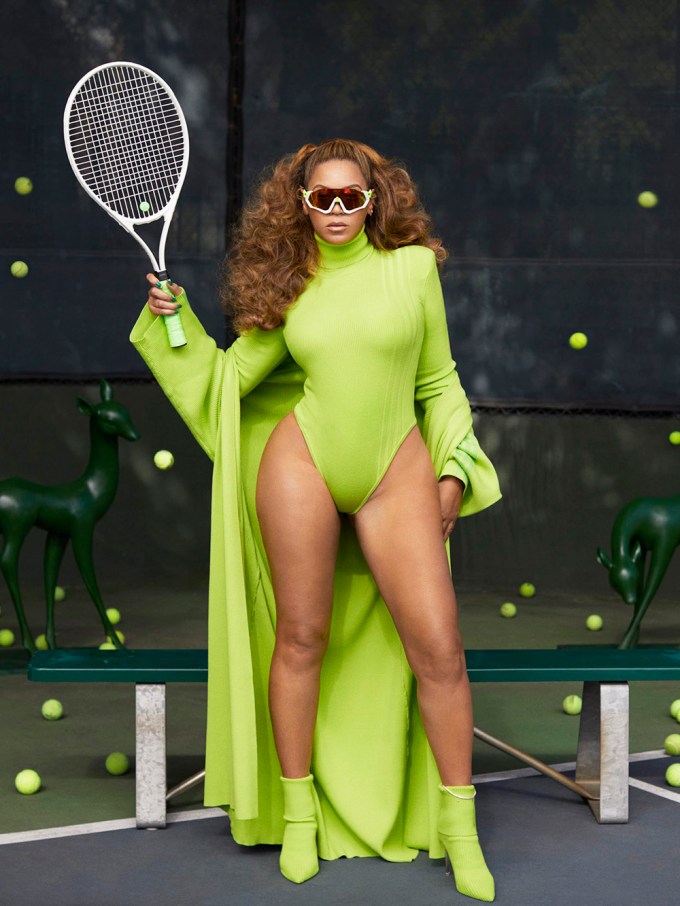 Beyonce On The Tennis Court For Ivy Park