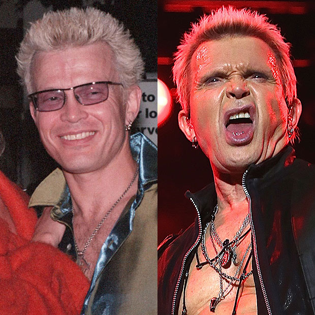 Billy Idol then and now