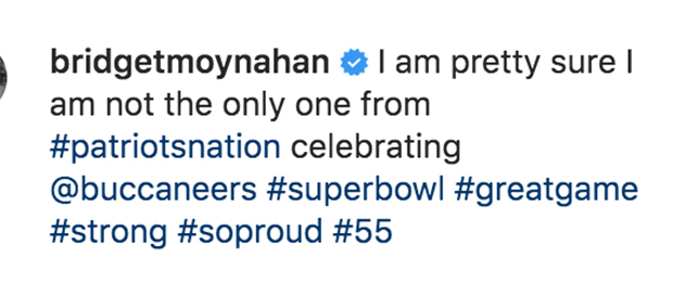 Tom Brady's Ex Bridget Moynahan Congratulates Him on Super Bowl Win