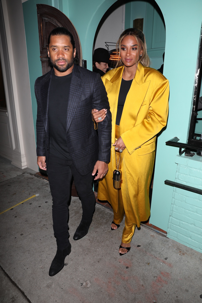 Ciara & Russell Wilson walk together