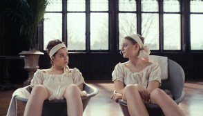 Hailee Steinfeld and Anna Baryshnikov in season two of “Dickinson,”