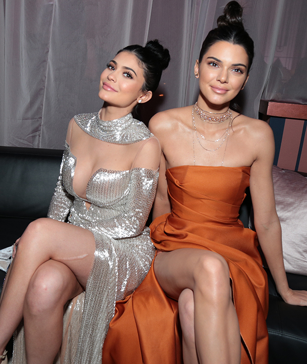 kendall kylie jenner golden globes party
