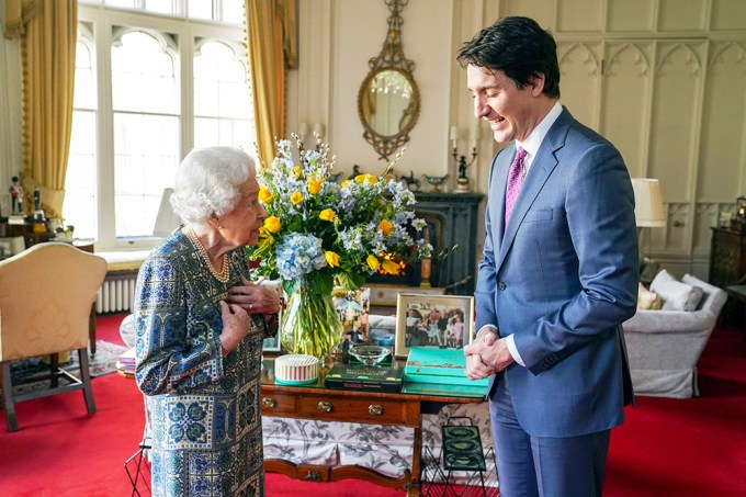 Queen Elizabeth II receives Canadian Prime Minister Justin Trudeau