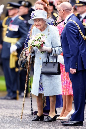 Queen Elizabeth II
Ceremony of the Keys, Palace of Holyroodhouse, Edinburgh, Scotland, UK - 27 Jun 2022