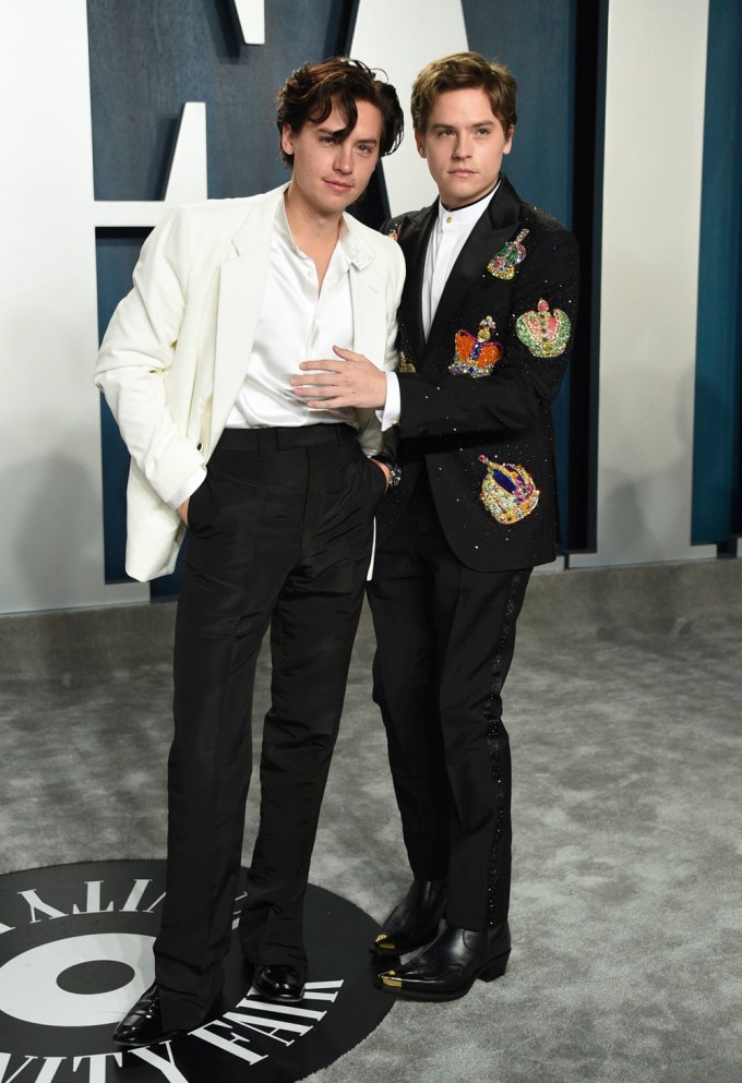 Cole & Dylan Sprouse At The 2020 Vanity Fair Oscar Party