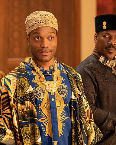 COMING 2 AMERICA, (aka COMING TO AMERICA 2), from left: Jermaine Fowler, Eddie Murphy, 2021. ph: Quantrell D. Colbert / © Amazon / Courtesy Everett Collection