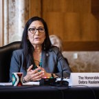 US Senate Committee on Energy and Rersources Hearing to Consider the Nomination Debra Haaland to be US Secretary of the Interior, Washington, District of Columbia, USA - 23 Feb 2021