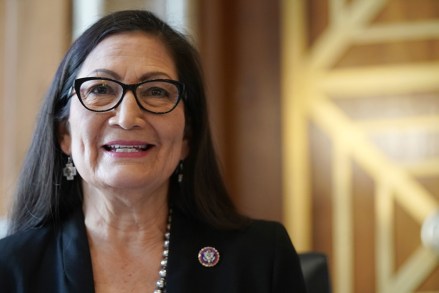 Rep. Deb Haaland, D-NM., President Joe Biden's nominee for Secretary of the Interior, testifies during her confirmation hearing before the Senate Committee on Energy and Natural Resources, at the U.S. Capitol in Washington DC
Confirmation hearing for Debra Haaland, Washington DC, USA - 24 Feb 2021