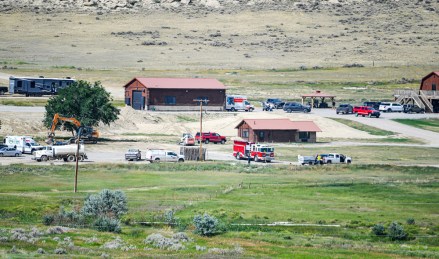 Paramedics & Ambulance Trucks Arrive at Kanye West's Wyoming Ranch. The medical team was there for an unknown reason and were seen treating someone in the main house. 25 Jul 2020 Pictured: Paramedics & Ambulance Trucks Arrive at Kanye West's Wyoming Ranch. The medical team was there for an unknown reason and were seen treating someone in the main house. Photo credit: MEGA TheMegaAgency.com +1 888 505 6342 (Mega Agency TagID: MEGA690828_015.jpg) [Photo via Mega Agency]