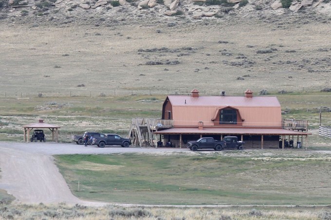 Kanye Gets Visitors at His Ranch