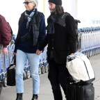 Keanu Reeves And His Girlfriend Alexandra Grant Holding Hands While Arriving At JFK International Airport In New York City